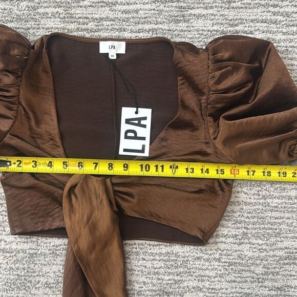 NWT LPA Revolve Candy Top in Chocolate Brown XS - Picture 8 of 12